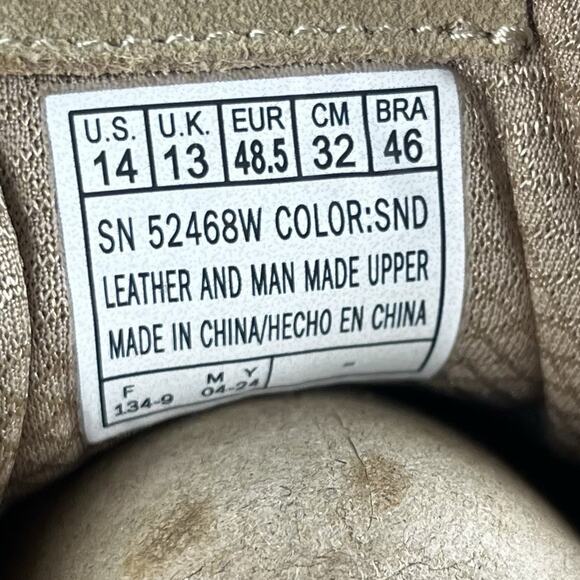 Mens Size 14 W Skechers Street Uno Stacre Sand Casual Shoes Sneakers 52468W/SND - Picture 9 of 12